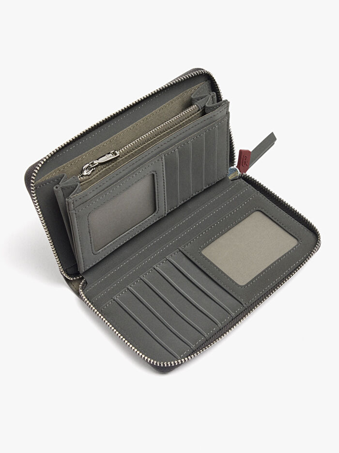 Yumuşak Dokulu Fermuarlı Cüzdan