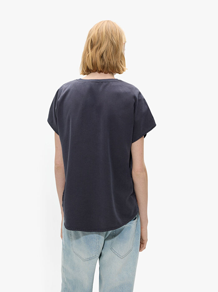 %100 Liyosel Düz T-Shirt