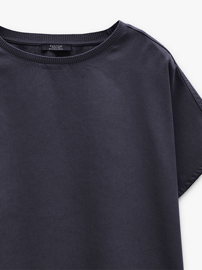 %100 Liyosel Düz T-Shirt