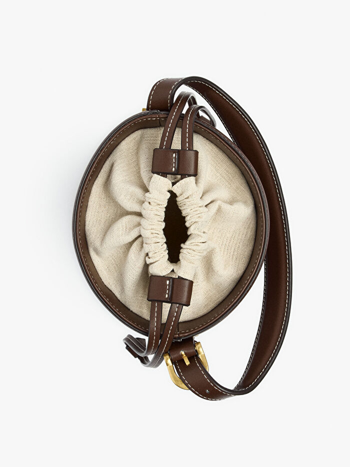 Çapraz Askılı Bucket Çanta