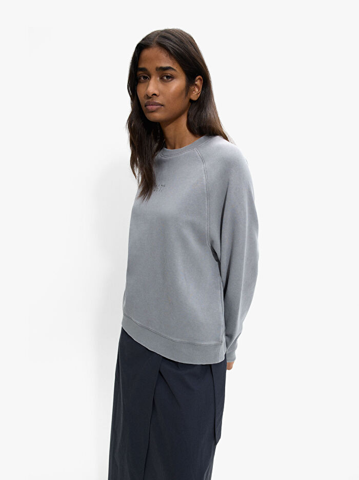 Nakışlı Pamuklu Sweatshirt