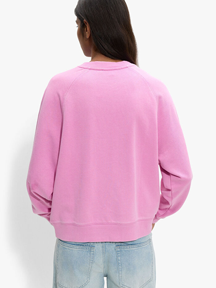 Nakışlı Pamuklu Sweatshirt