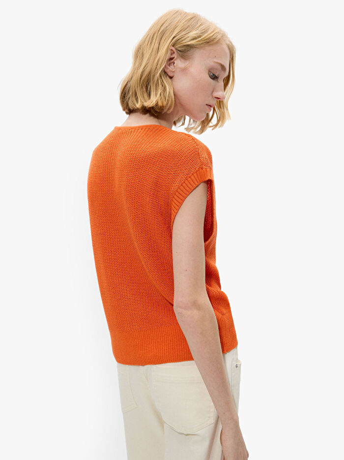 Düğmeli File Yelek