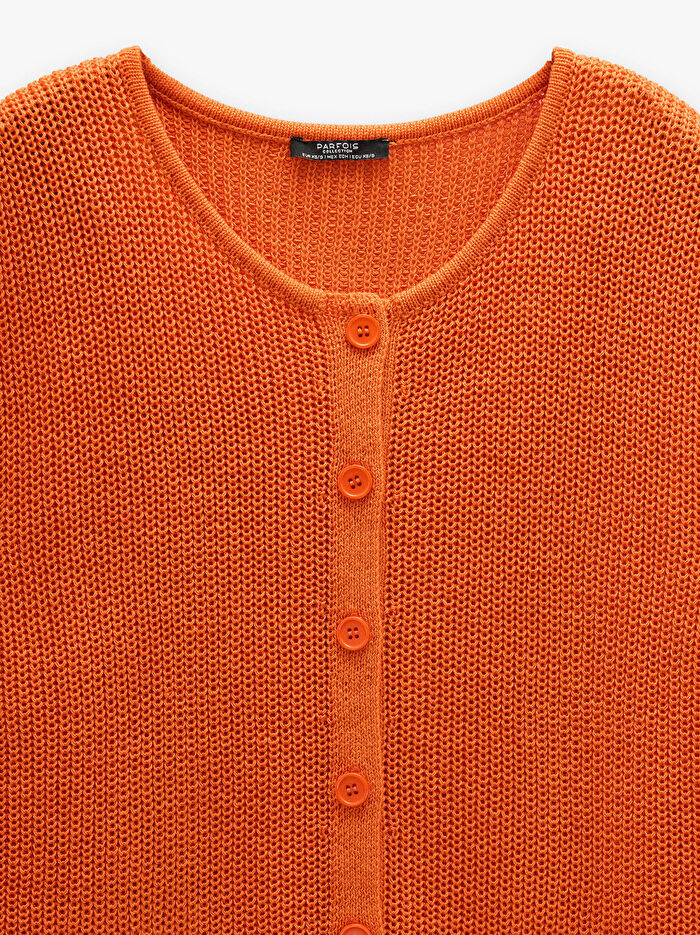 Düğmeli File Yelek