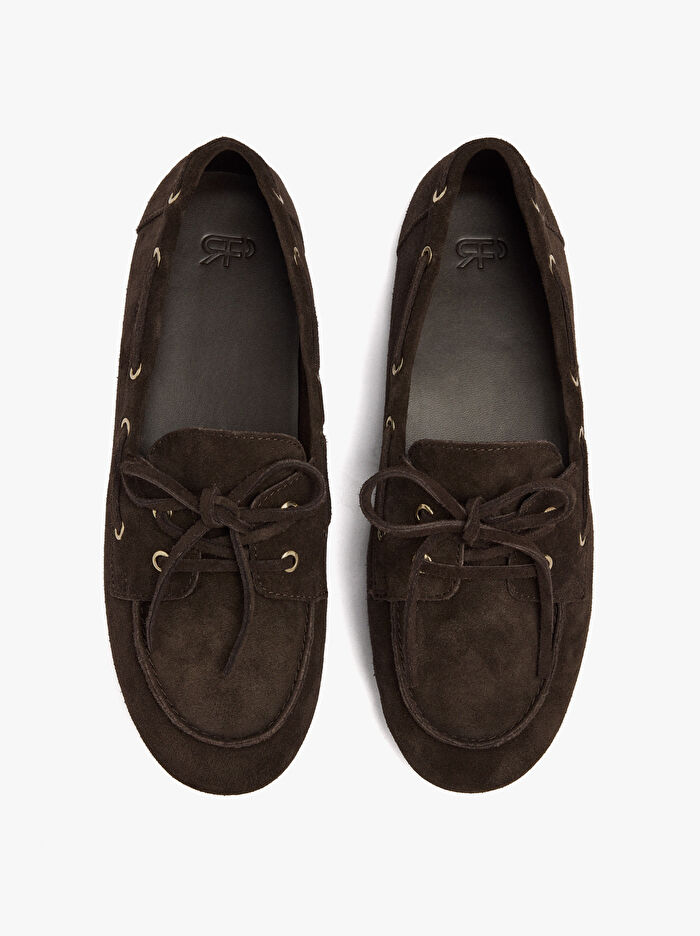 Çift Bağcıklı Deri Mokasen