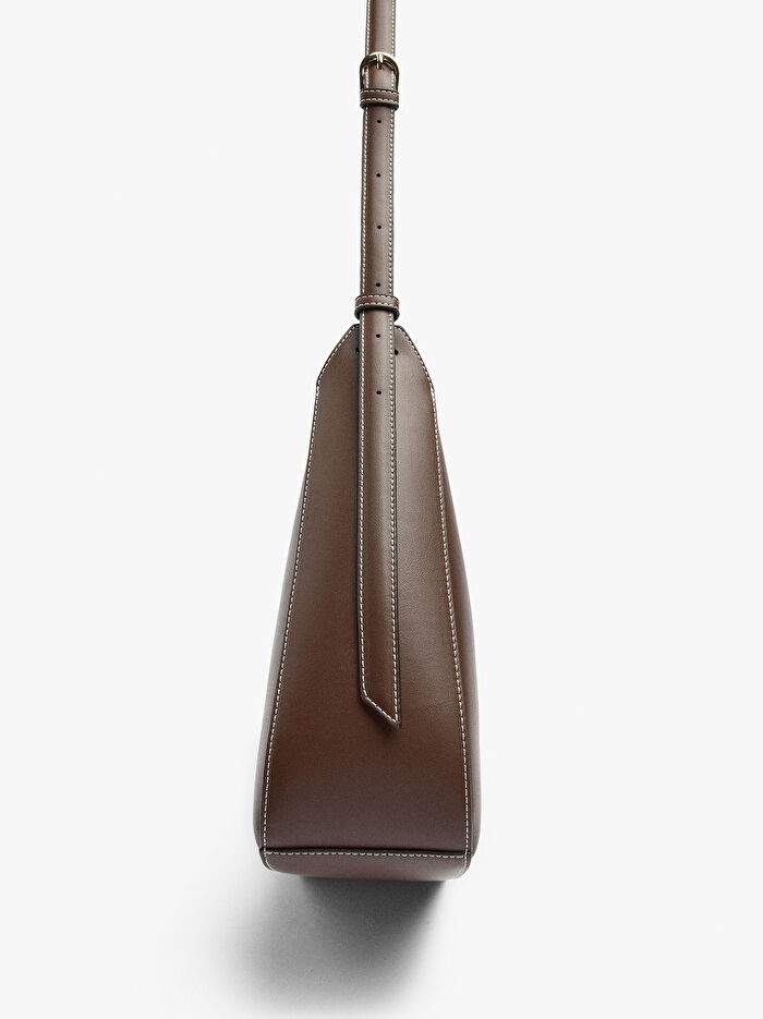 Çıkarılabilir Cepli Sade Omuz Çantası