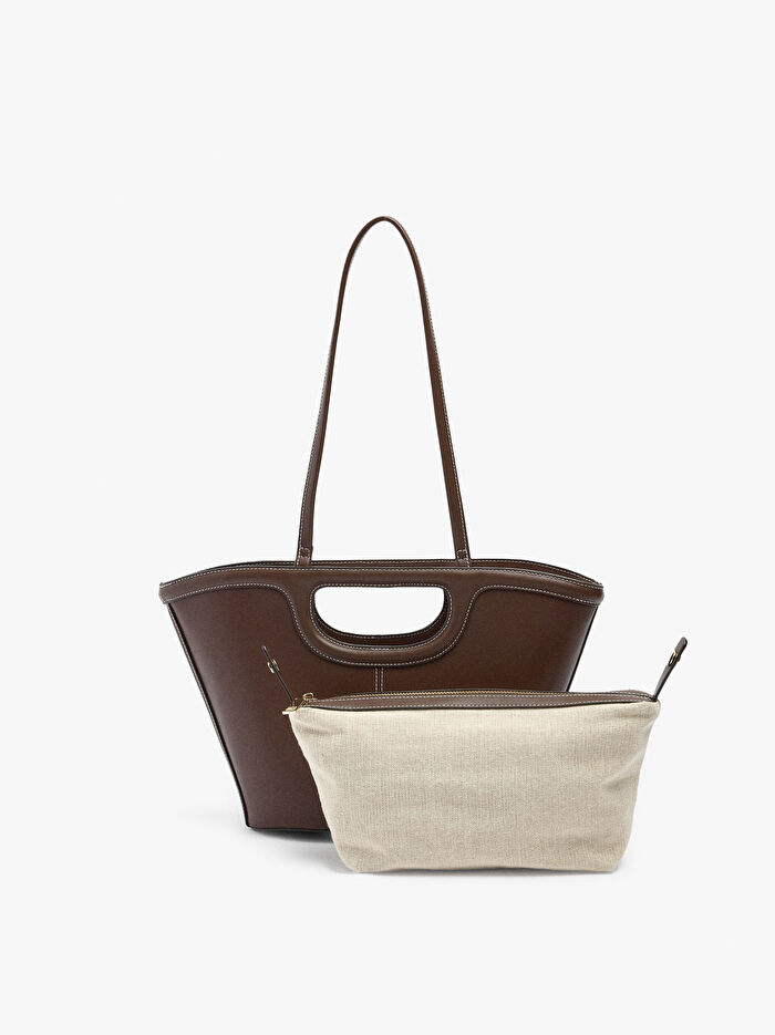 İçi Çıkarılabilir Sade Tote Çanta