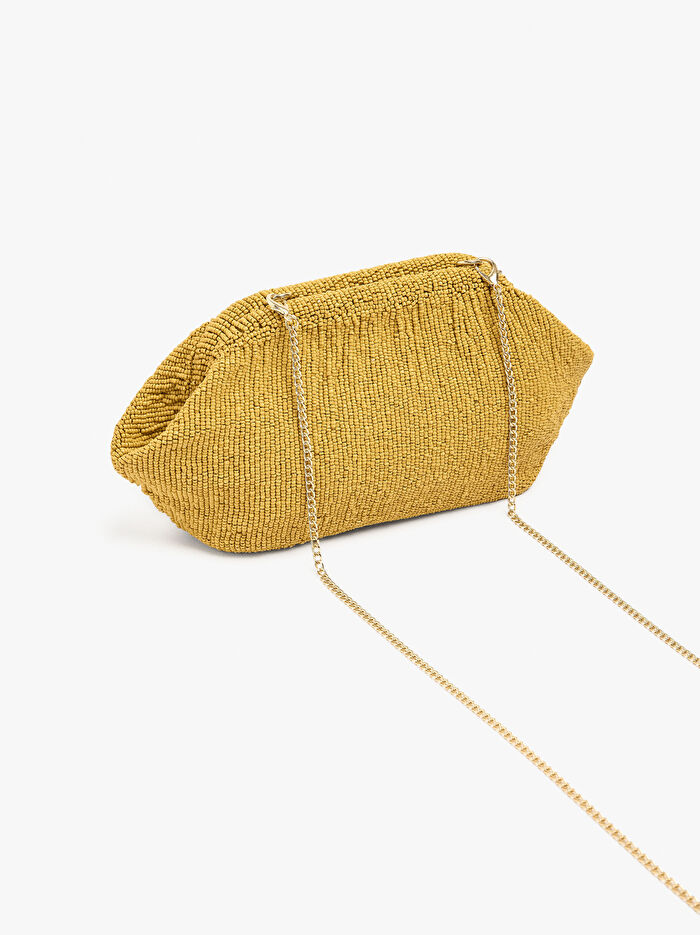 Boncuklu Party Çanta