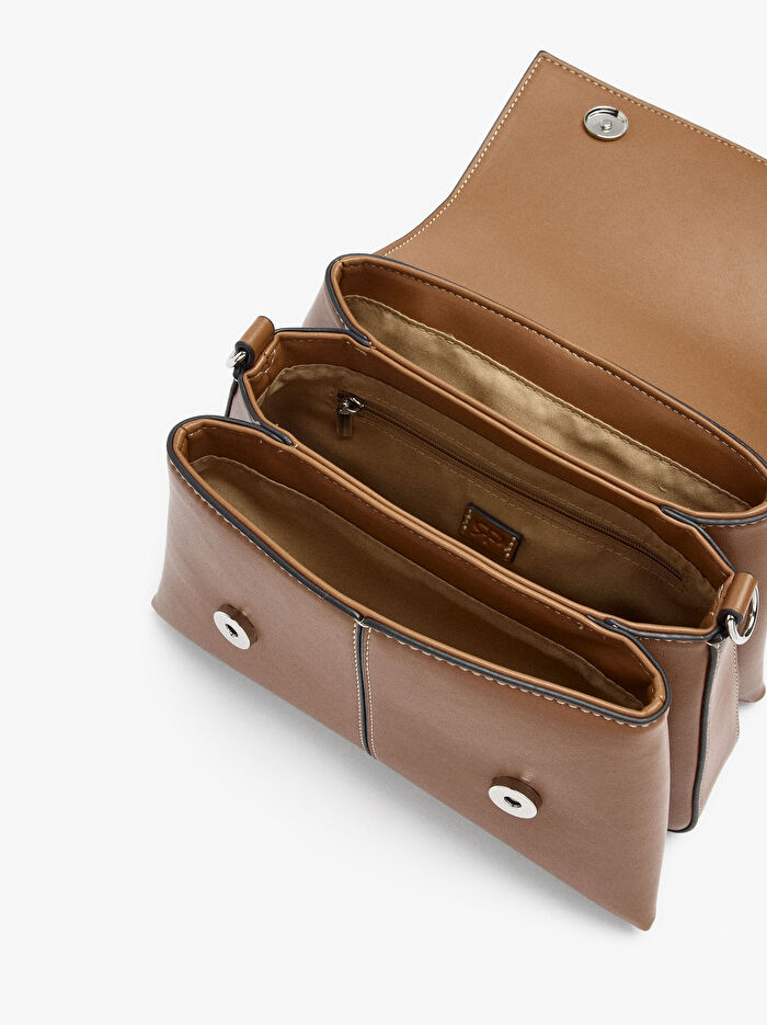 Çapraz Askılı Sade El Çantası