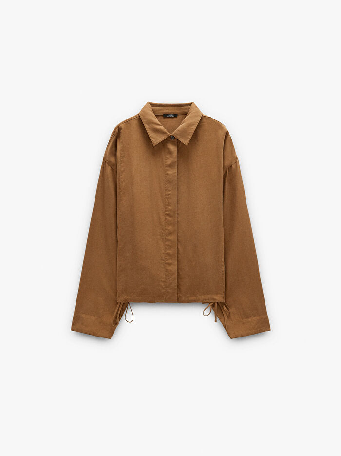 %100 Liyosel Düz Gömlek