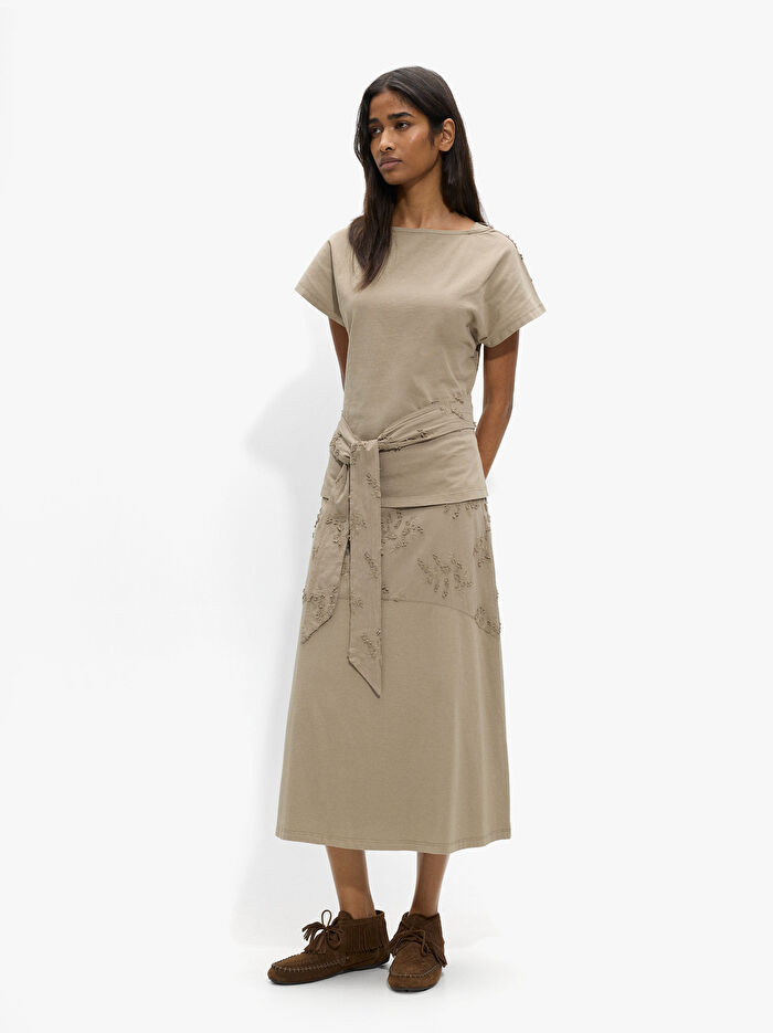 %100 Pamuk Nakışlı Bluz