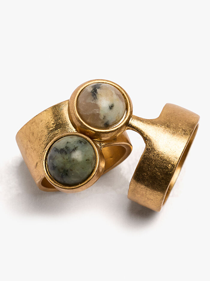 Taşlı Yüzük Seti