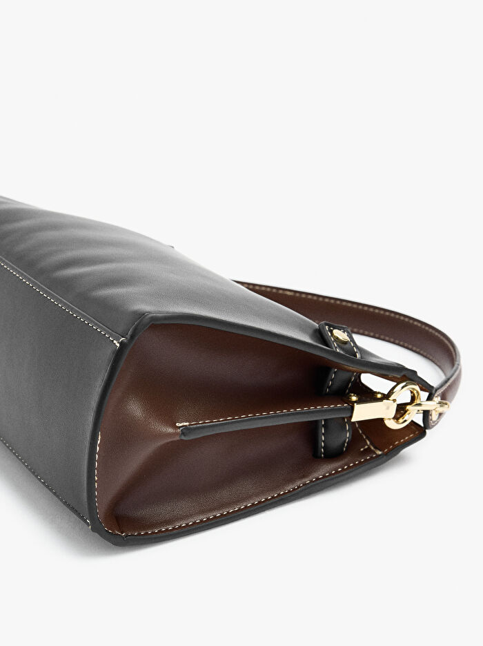 Çapraz Askılı Sade El Çantası