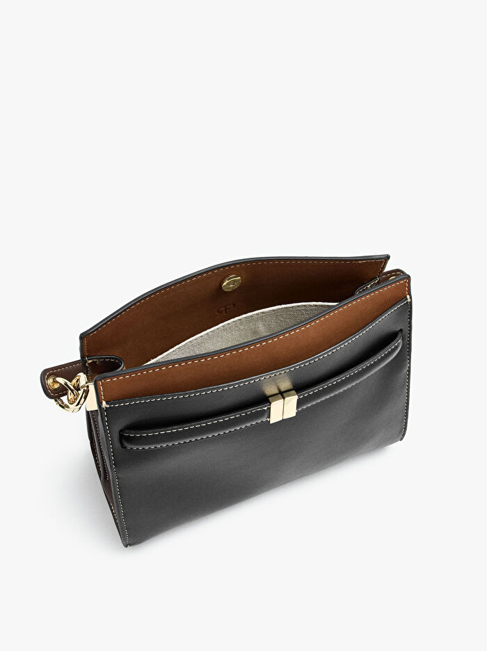 Çapraz Askılı Sade El Çantası