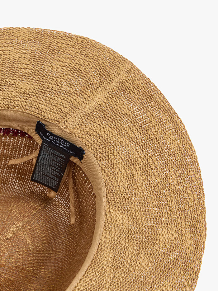 İki Renkli Detaylı Örme Şapka