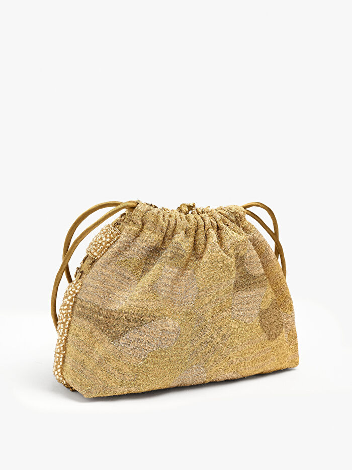 Boncuklu ve Püsküllü Party Çanta