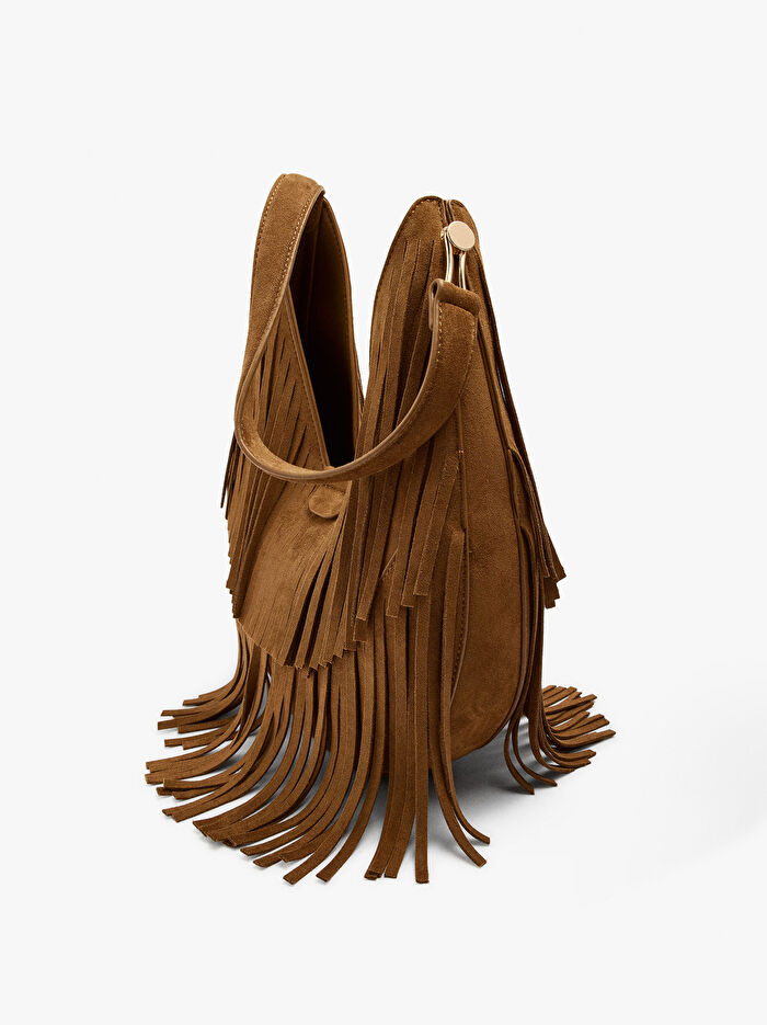 Püsküllü Hobo Omuz Çantası