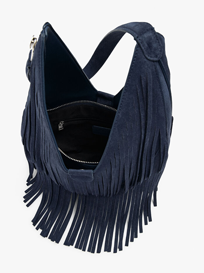 Püsküllü Hobo Omuz Çantası