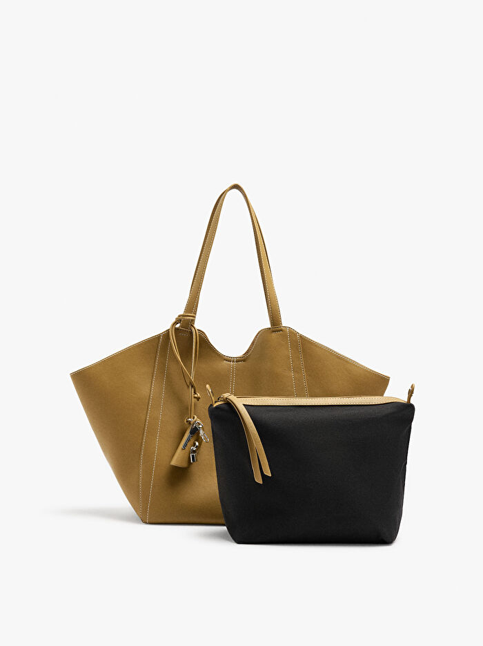 İçi Çıkarılabilir Shopper Çanta