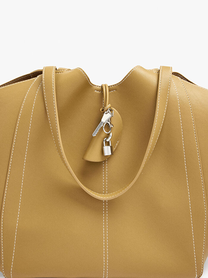 İçi Çıkarılabilir Shopper Çanta