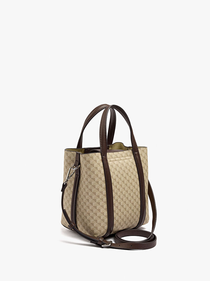 Basklı Tote Çanta