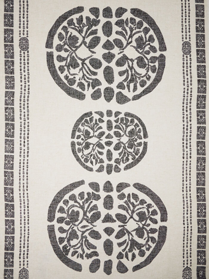 Keten Karışımlı Desenli Şal