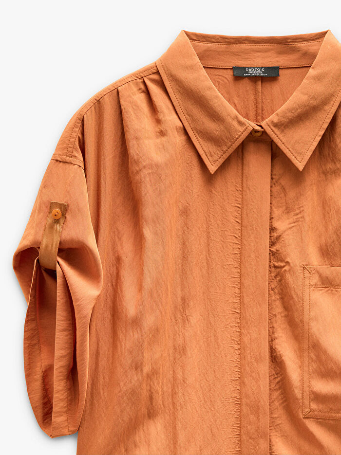 Cepli ve Kemerli Midi Elbise