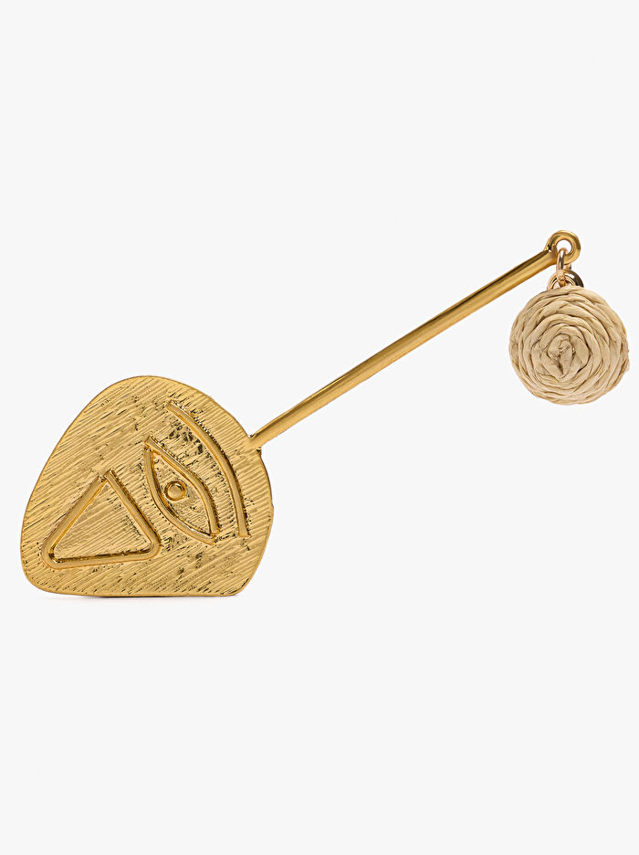 Göz Desenli Uzun Küpe