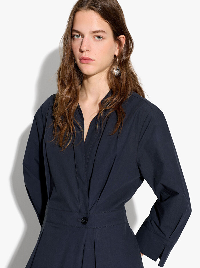 %100 Pamuk Uzun Elbise