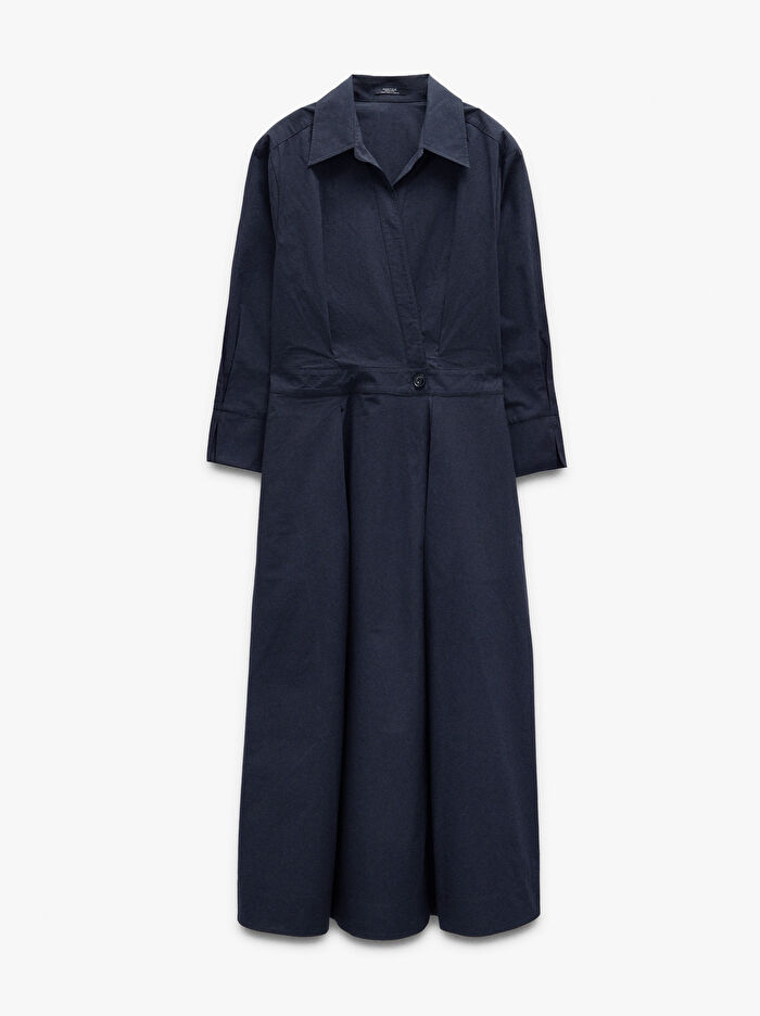 %100 Pamuk Uzun Elbise