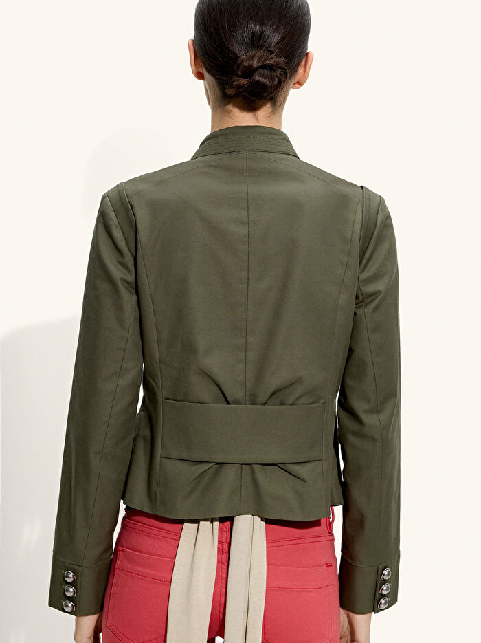 %100 Pamuk Düğmeli Ceket