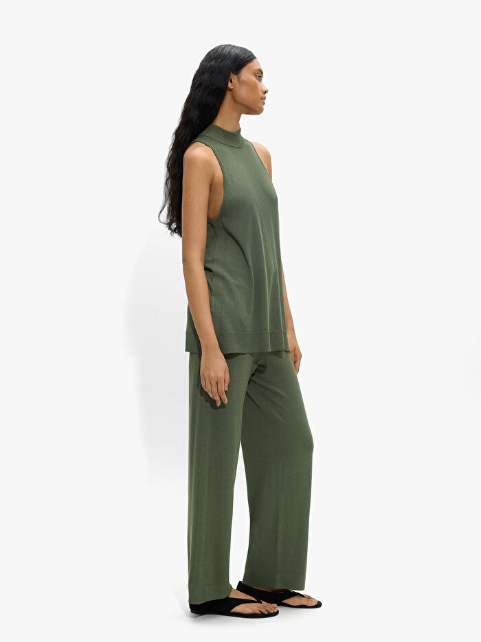 Örme Bol Kesim Pantolon