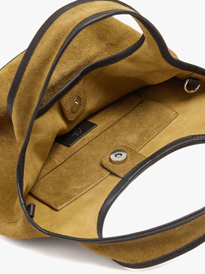 Süet Deri Tote Çanta