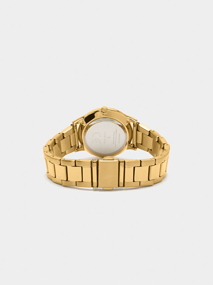 Yuvarlak Paslanmaz Çelik Kayışlı Saat