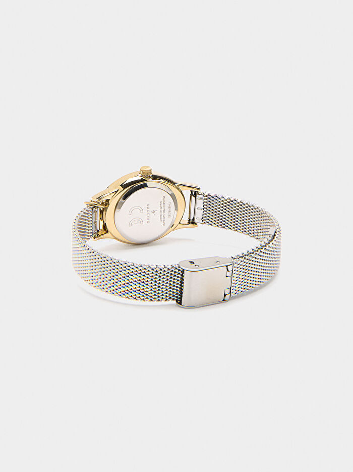 Charm'lı Metal File Kayışlı Saat