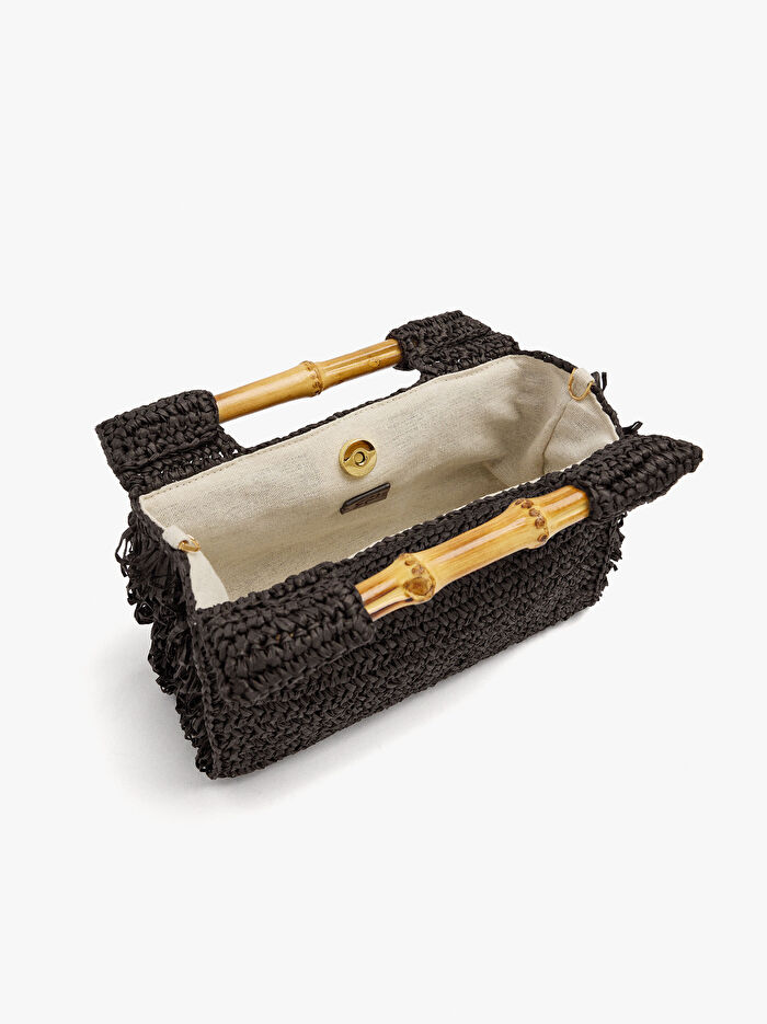 Desenli Kare El Çantası