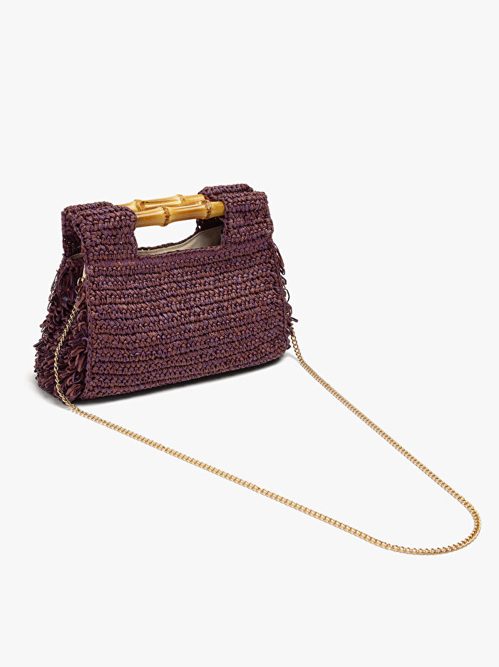 Desenli Kare El Çantası