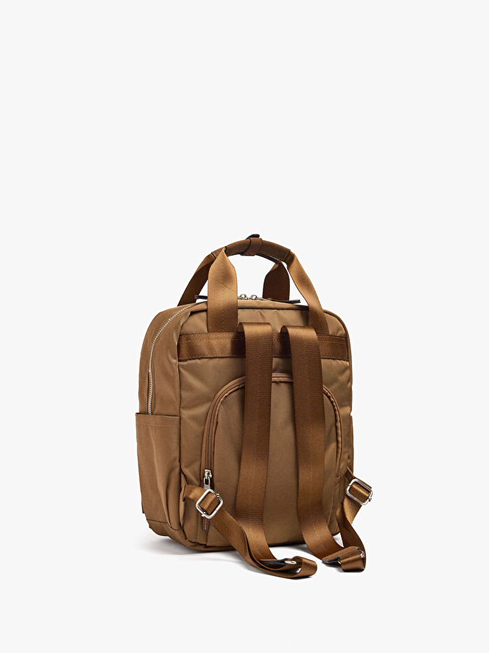 Charm'lı Basic Teknik Kumaş Sırt Çantası