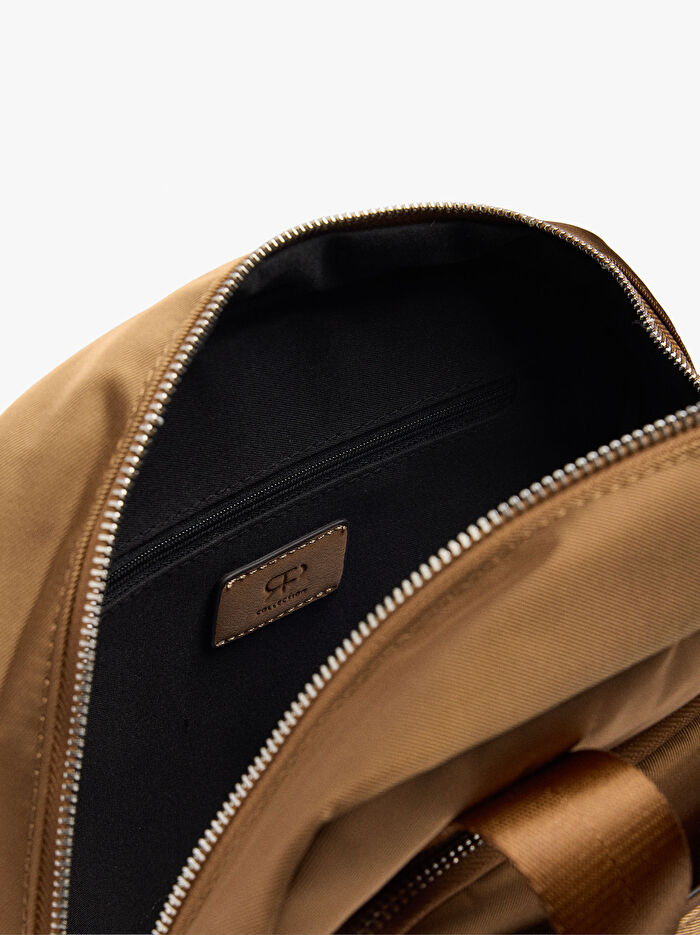 Charm'lı Basic Teknik Kumaş Sırt Çantası