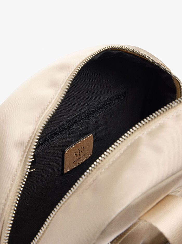 Charm'lı Basic Teknik Kumaş Sırt Çantası