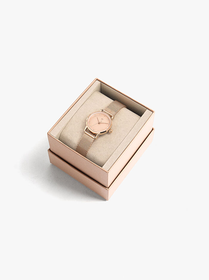 Kristal ve Paslanmaz Çelik Saat