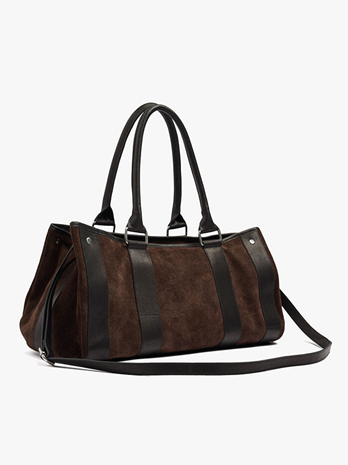 Askılı Deri Shopper Çanta M