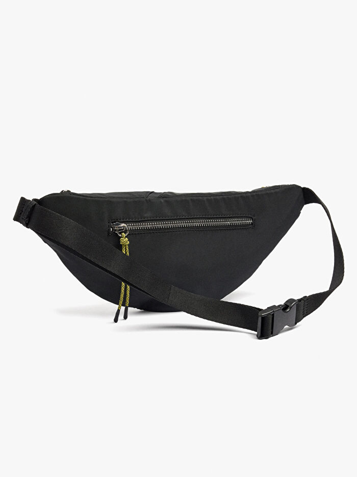 Düz Teknik Kumal Bel Çantası