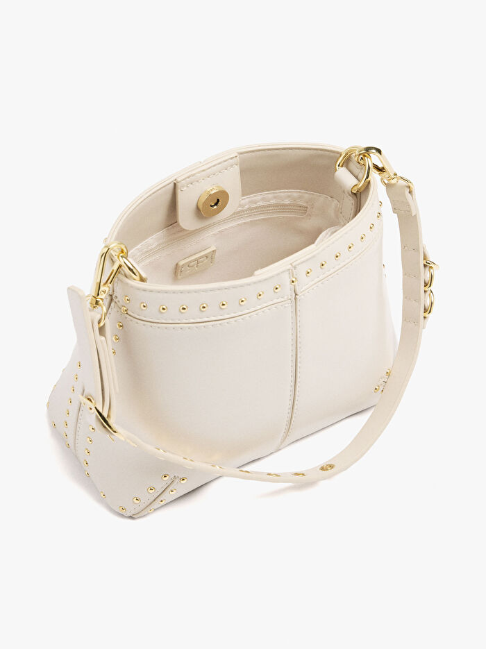 Zımba Detaylı Bucket Çanta