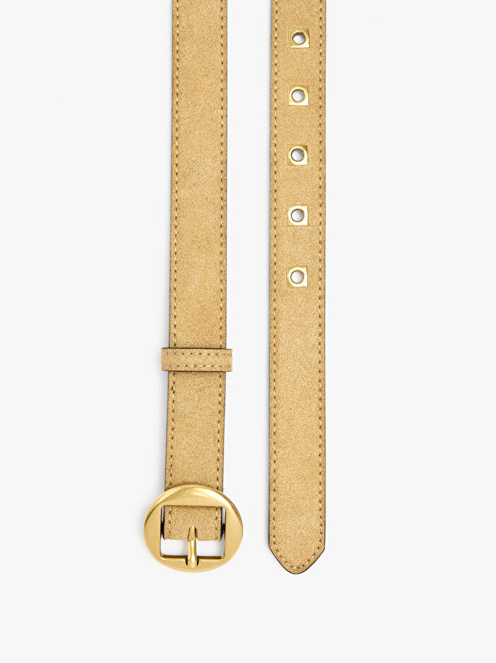 Yuvarlak Tokalı Kemer