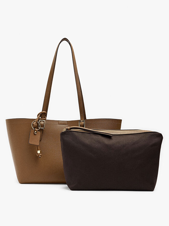 İçi Çıkarılabilir Shopper Çanta