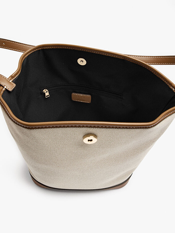 Kanvas Bucket Çanta