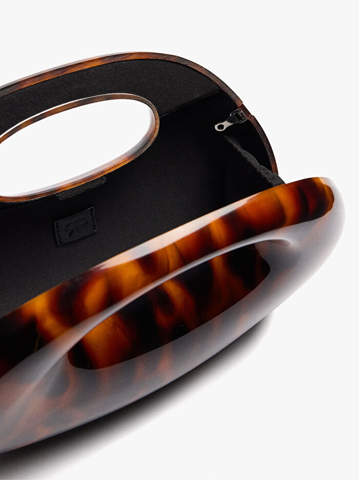 Oval Sert Parti Çantası