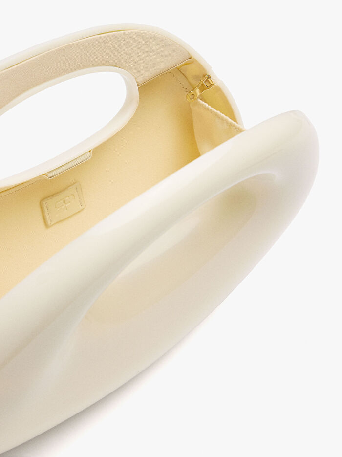 Oval Sert Parti Çantası