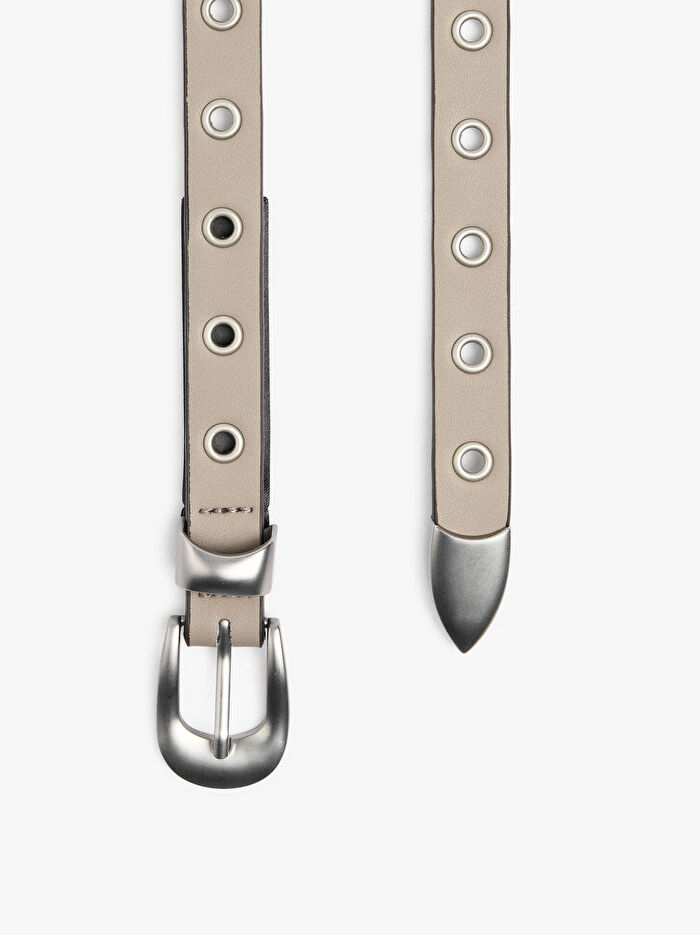 Metal Halka Detaylı Kemer